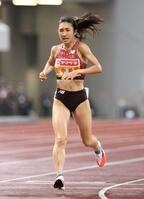 　女子５０００メートル決勝を制した田中希実