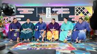 　大相撲名古屋場所前夜祭の収録に臨んだ（左から）豊昇龍、大の里、若元春、阿炎、一山本、熱海富士