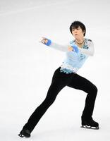 　仙台市アリーナイベントアイスショー「Ｔｈｅ　Ｆｉｒｓｔ　Ｓｋａｔｅ」に出演した羽生結弦さん（撮影・堀内翔）