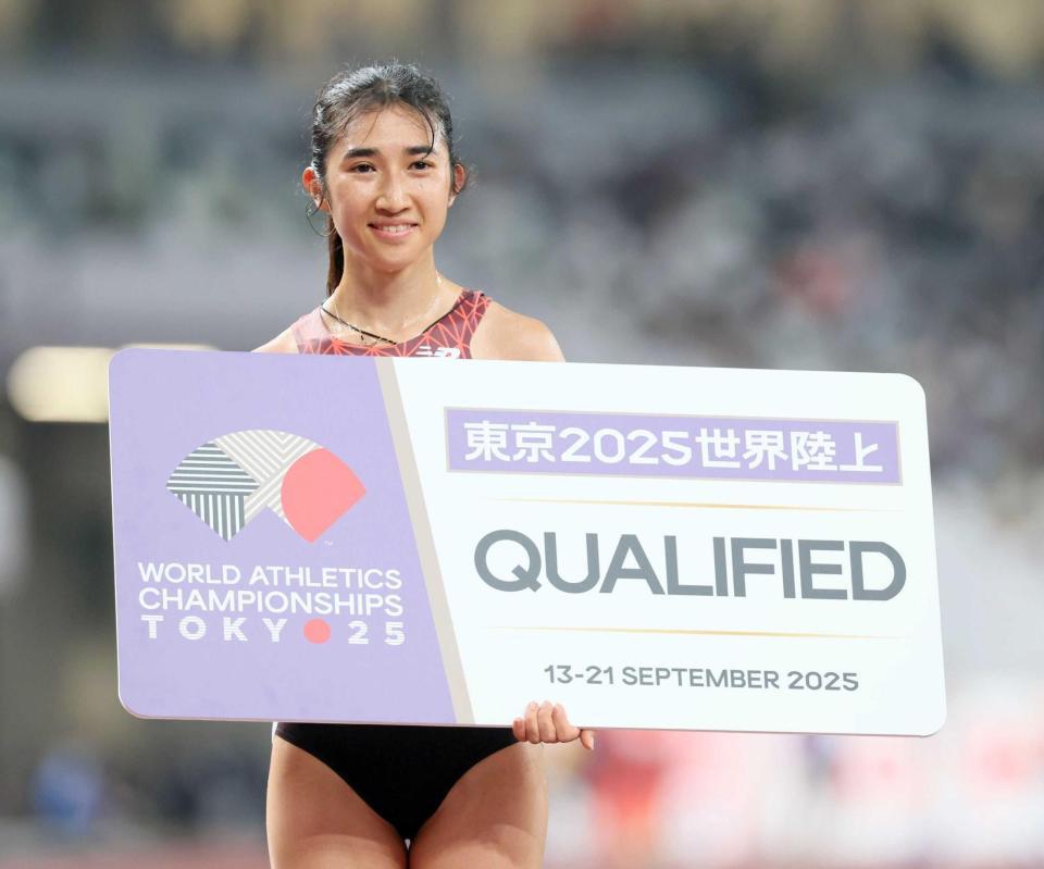 　世界陸上への切符を手にした田中希実（撮影・石井剣太郎）