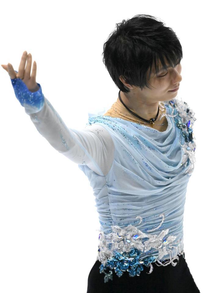 　仙台市アリーナイベントアイスショー「Ｔｈｅ　Ｆｉｒｓｔ　Ｓｋａｔｅ」に出演した羽生結弦さん（撮影・堀内翔）