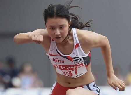 女子１００ｍ障害で再び大混乱　上位大接戦で一時結果誤表示　田中佑美が悲願初Ｖ、一時１位表示→２位の中島は涙
