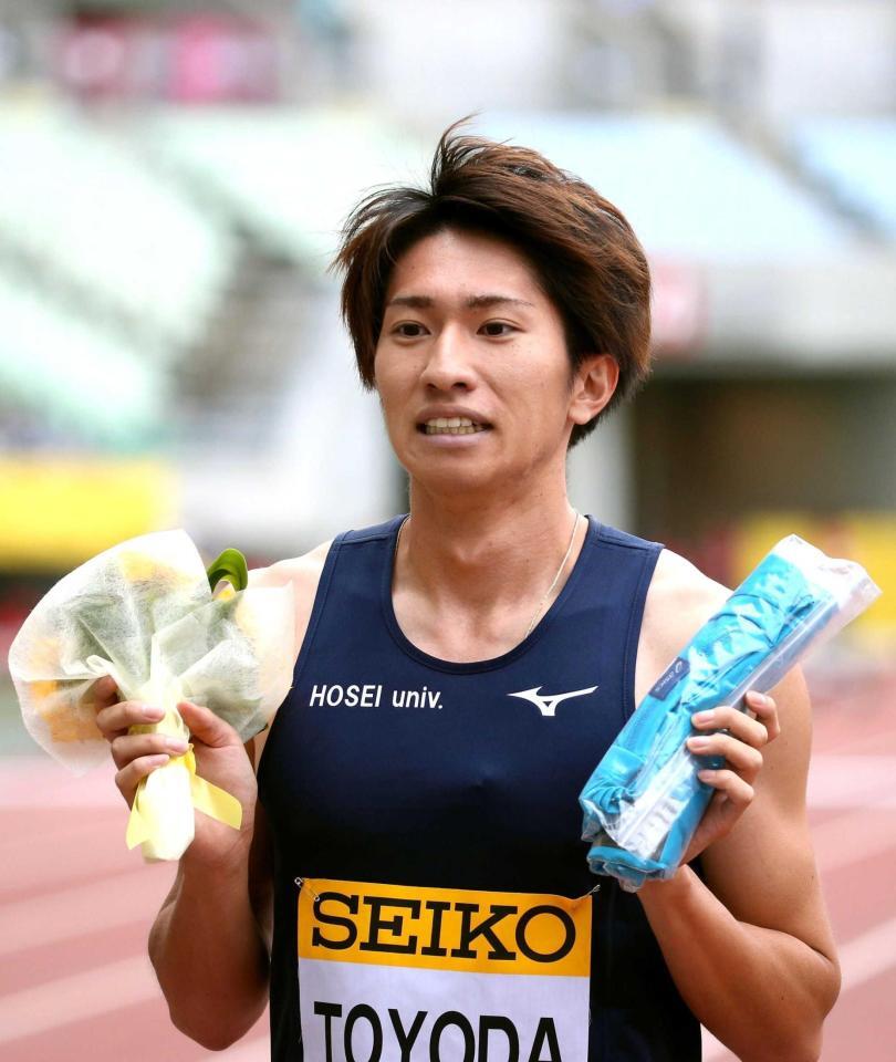 　４００メートル障害で優勝した豊田将樹＝２０１９年