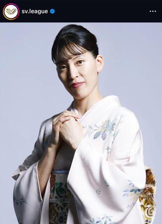 ＳＶリーグインスタグラム（ｓｖ．ｌｅａｇｕｅ）より岩崎こよみ