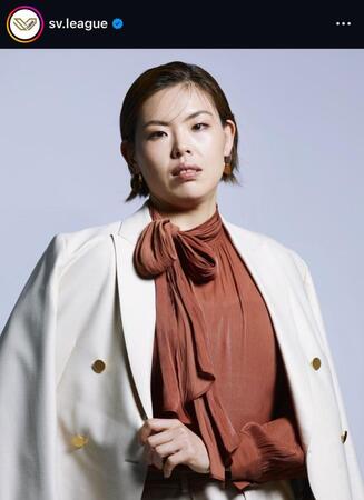 ＳＶリーグインスタグラム（ｓｖ．ｌｅａｇｕｅ）より島村春世