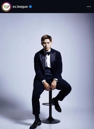 ＳＶリーグインスタグラム（ｓｖ．ｌｅａｇｕｅ）より西田有志