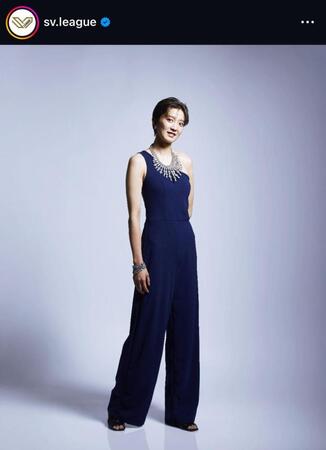 ＳＶリーグインスタグラム（ｓｖ．ｌｅａｇｕｅ）より鍋谷友理枝さん