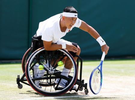 小田、上地が1回戦突破 ウィンブルドン車いすの部