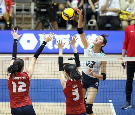 １８歳秋本が初スタメンで躍動　プレッシャーはねのけ１１得点！自己採点控えめもストレート勝利＆韓国戦通算１００勝目に貢献