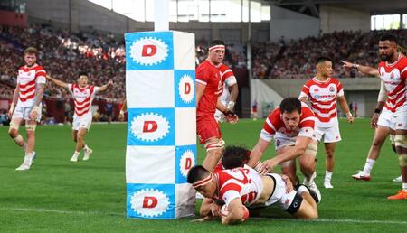 エディー日本、ウェールズに連勝ならずも　途中出場でチーム初トライの竹内「チームが生んだトライ」