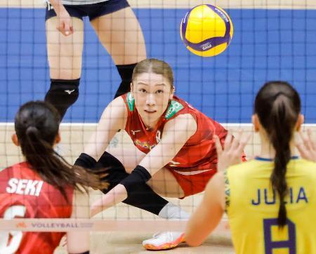 バレー日本女子、ブラジルに完敗　ネーションズＬ千葉大会最終日