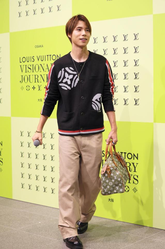 　ルイ・ヴィトン「ビジョナリ・ジャーニー」展レセプションに登場した堀米雄斗（撮影・立川洋一郎）