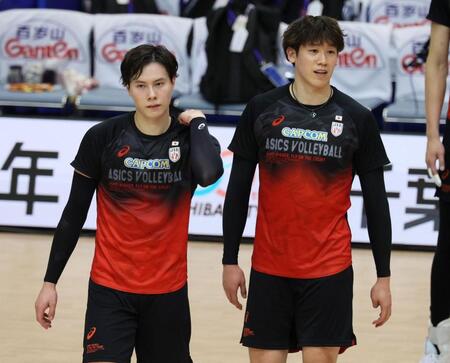 ＶＮＬ千葉大会へ男子日本代表が前日練習　主将・石川祐希「ファイナルラウンド進出を決めることが目標」