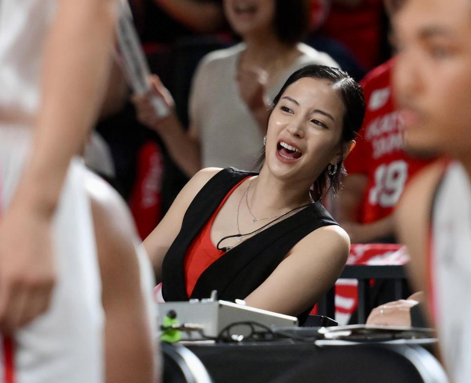 　第２Ｑ、シュートが決まらず悔しそうな広瀬すず（撮影・伊藤笙子）