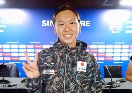 梶本一花「メダル自信に臨む」　ＯＷＳで金と銅、競泳へ抱負