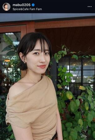 　馬淵優佳さんインスタグラム（ｍａｂｕ０２０５）より