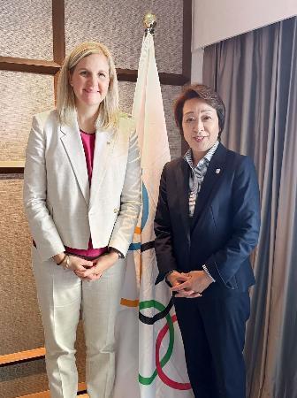 橋本聖子氏、IOC会長と初会談 五輪招致、女性参加で要望