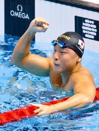 谷口が男子５０ｍ平泳ぎで日本新　競泳の世界選手権、２６秒６５