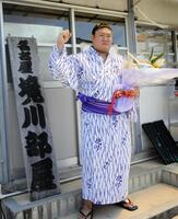 　十両昇進で気合が入る西ノ龍