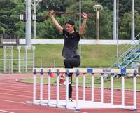 　練習を公開した田中佑美