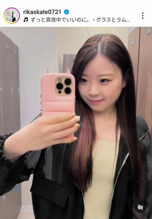 　紀平梨花のインスタグラム（＠ｒｉｋａｓｋａｔｅ０７２１）より