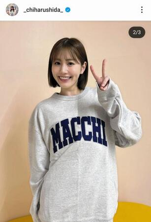 　志田千陽のインスタグラム（＠＿ｃｈｉｈａｒｕｓｈｉｄａ）から