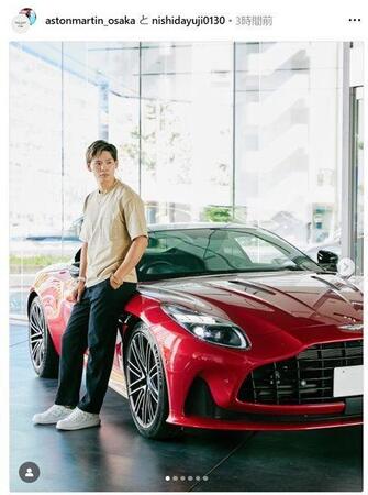 　西田有志のインスタグラム（ｎｉｓｈｉｄａｙｕｊｉ０１３０）より