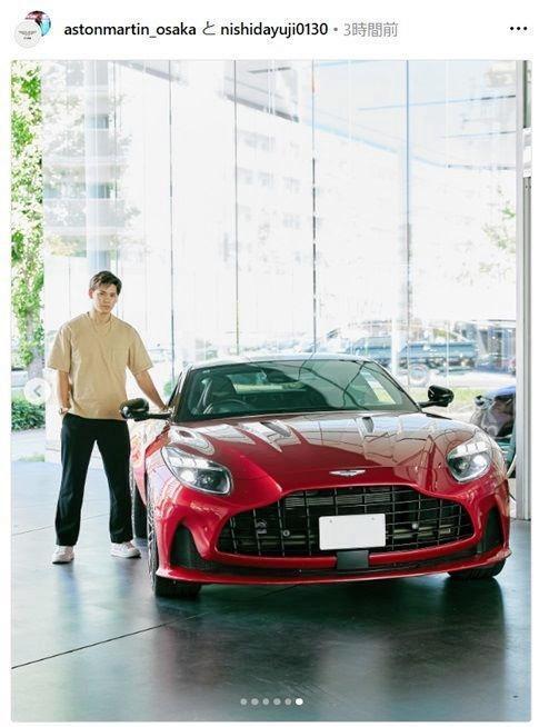 　西田有志のインスタグラム（ｎｉｓｈｉｄａｙｕｊｉ０１３０）より