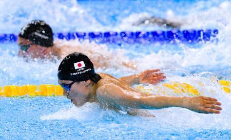 世界水泳、松下知之が「銀」　男子４００ｍ個人メドレー