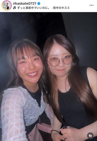 紀平梨花インスタグラム（ｒｉｋａｓｋａｔｅ０７２１）より