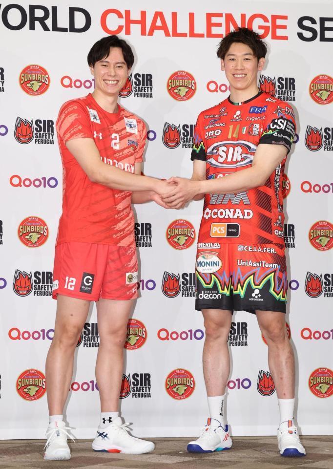 高橋藍VS石川祐希が実現へ 10月に有明アリーナで日欧王者