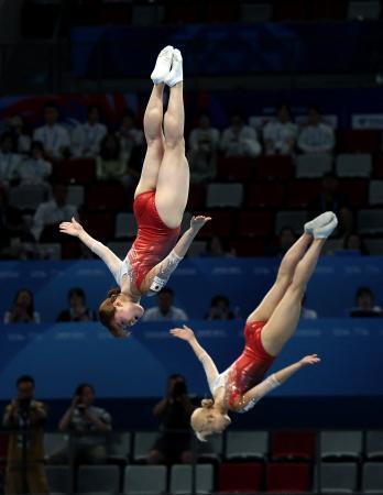 トランポリンの森、田中組が銀　ワールドゲームズ成都大会