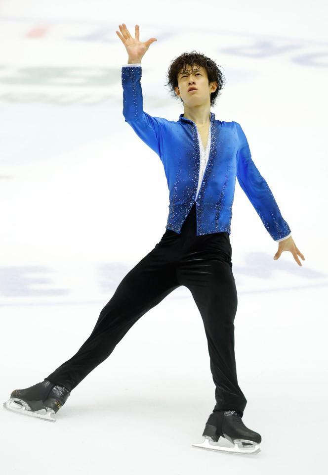 男子フリー　演技する山本草太＝木下カンセーアイスアリーナ