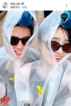 　阿部詩のインスタグラム（＠ａｂｅ＿ｕｔａ）から