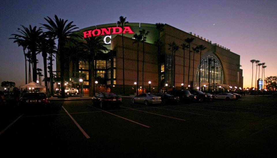 　２０２８年ロサンゼルス五輪でバレーボール会場となる「ホンダ・センター」（ロイター＝共同）