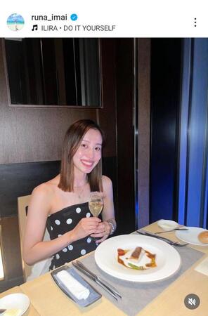 今井月さんのインスタグラム（＠ｒｕｎａ＿ｉｍａｉ）から