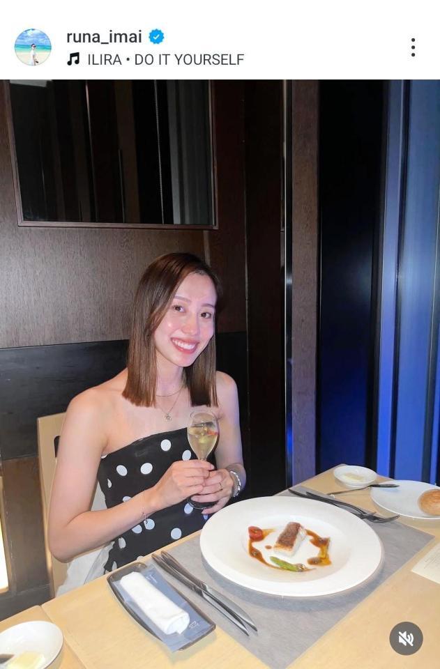 今井月さんのインスタグラム（＠ｒｕｎａ＿ｉｍａｉ）から