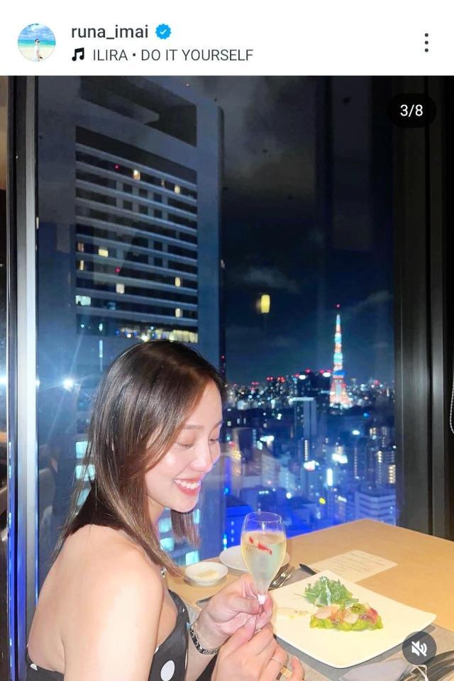 今井月さんのインスタグラム（＠ｒｕｎａ＿ｉｍａｉ）から