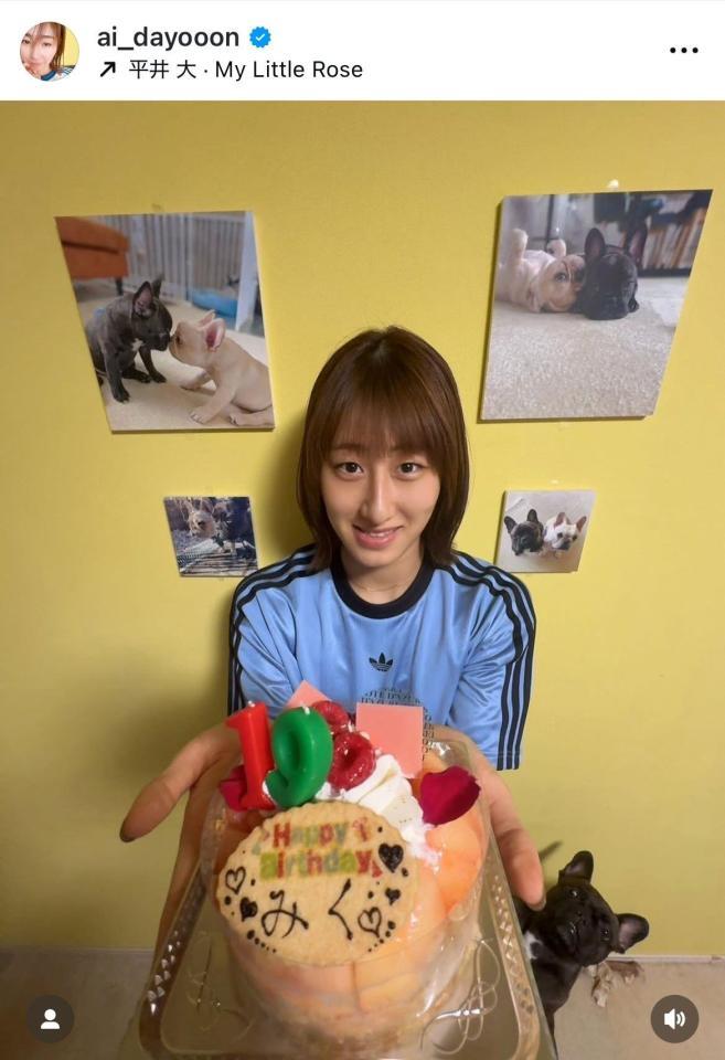 　大友愛さんインスタグラム（ａｉ＿ｄａｙｏｏｏｎ）より