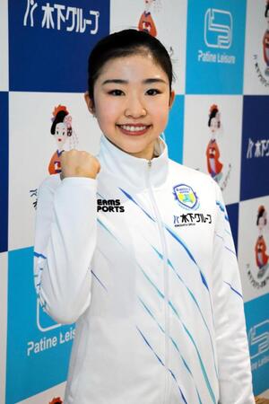 　シーズンの意気込みを語った千葉百音（撮影・中野裕美子）