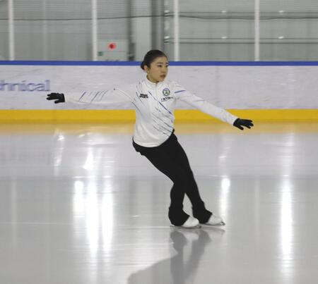 　練習を公開した千葉百音（撮影・中野裕美子）