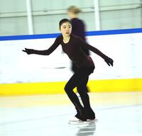 　練習を公開した千葉百音（撮影・中野裕美子）