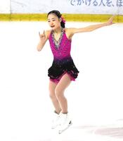 　ショートプログラムを披露した島田麻央