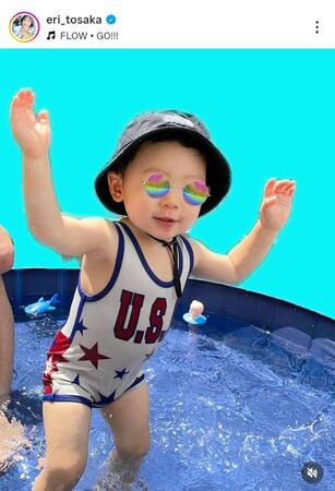 　登坂絵莉さんのインスタグラム（ｅｒｉ＿ｔｏｓａｋａ）より