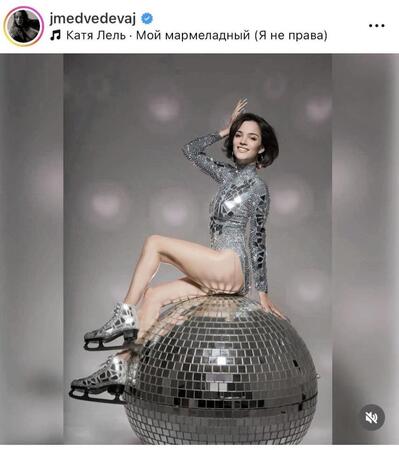 　メドベージェワのインスタグラム＠ｊｍｅｄｖｅｄｅｖａｊより