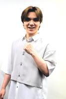 　アイスショーをＰＲした宇野昌磨さん（撮影・中野裕美子）