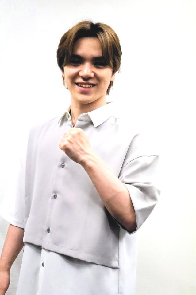 　アイスショーをＰＲした宇野昌磨さん（撮影・中野裕美子）