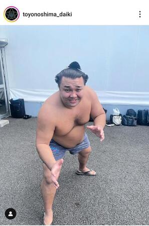 　豊ノ島のインスタグラム（＠ｔｏｙｏｎｏｓｈｉｍａ＿ｄａｉｋｉ）から