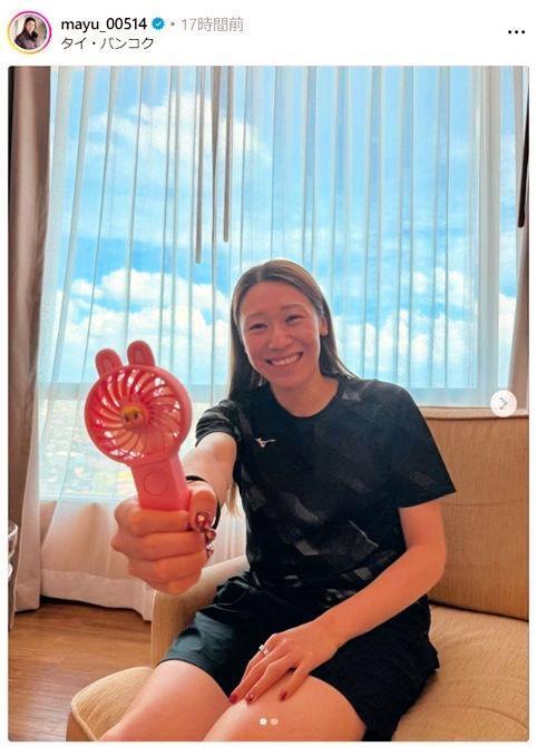 　石川真佑のインスタグラム（ｍａｙｕ＿００５１４）より 