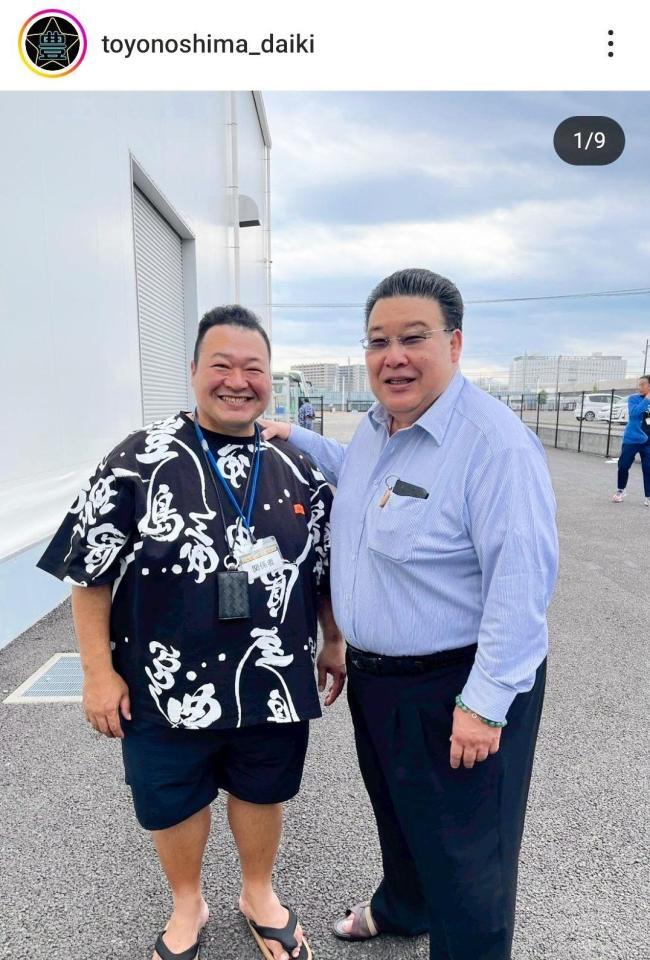　豊ノ島のインスタグラム（＠ｔｏｙｏｎｏｓｈｉｍａ＿ｄａｉｋｉ）から